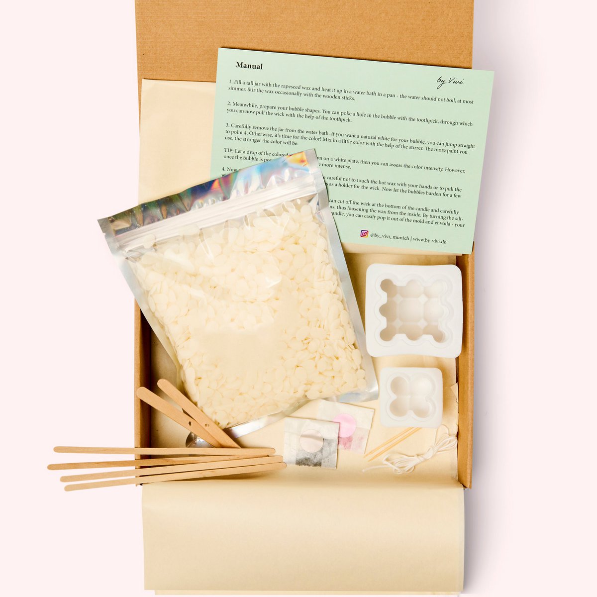 Diy Box Bubble Kerze
