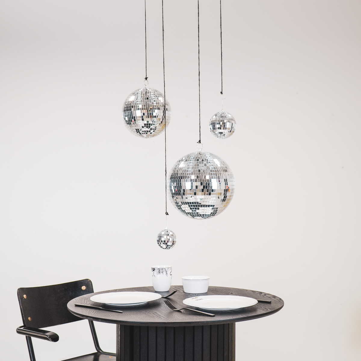 Kerstversiering - Kersthanger - Discobal - Schuim - Zilver - 25X25X25Cm