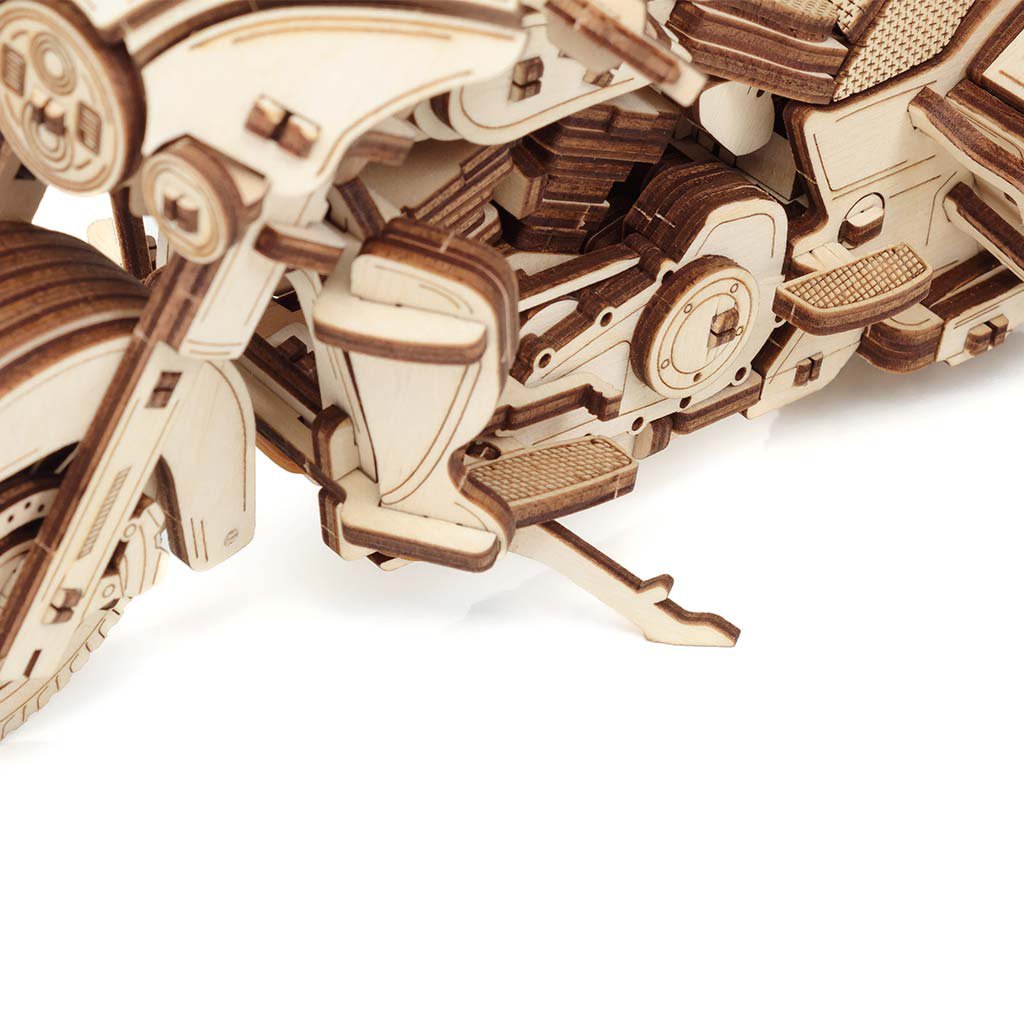 Eco Wood Art (Ewa) 3D Mechanische Houten Puzzel Bike, 3007, 22,6X8,4X12,3Cm