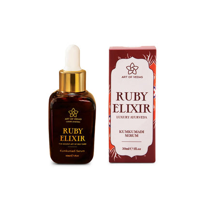 Ruby Elixir Kumkumadi Serum - 30 Ml | Ayurvedisch Verhelderen En Verjongingsserum Voor Een Stralende Huid