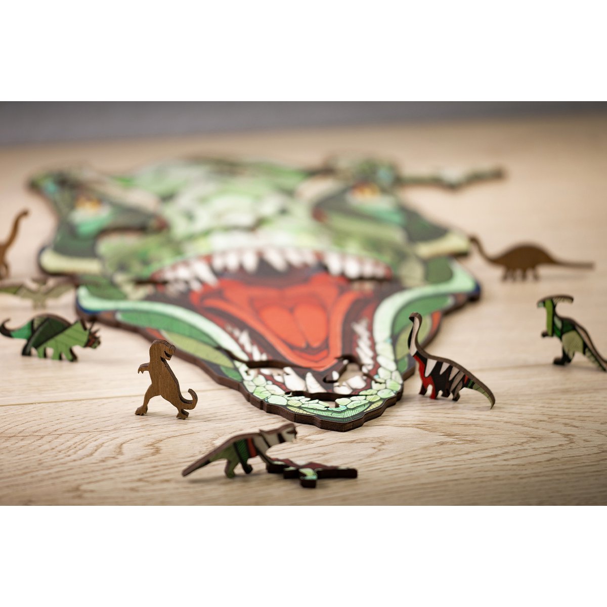 Eco Wood Art (Ewa) Houten Legpuzzel, T-Rex, 1133, 40X24X0,5Cm Wooden Box
