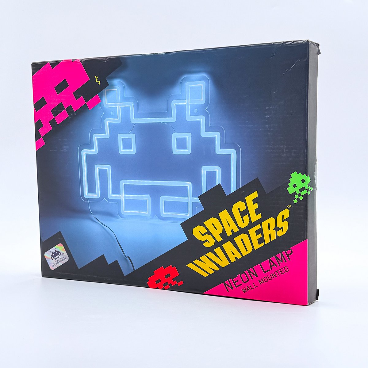 Space Invaders - Neon-Logo Lampe