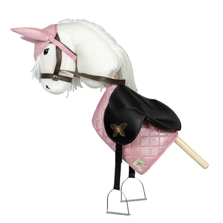 Zadeldekje En Mutsje Roze Voor Hobby Horse