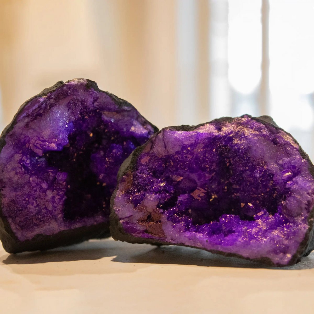 Geode Quartz Crystal Purple
