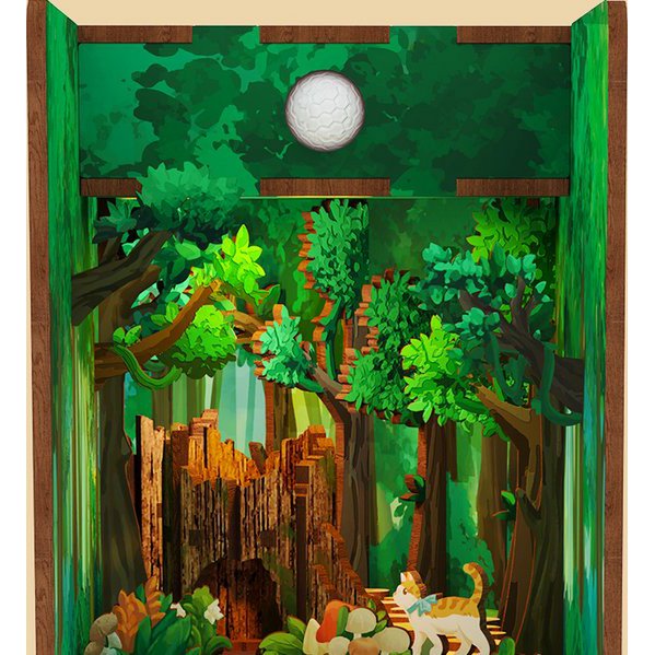 Tonecheer, Diy Book Nook, Alice In Wonderland Bookend, Tq128, 18X8X24,5Cm