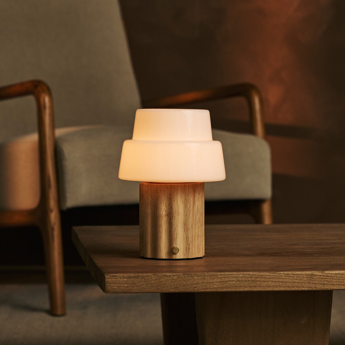 Laurent Lichtbruine Oplaadbare Tafellamp