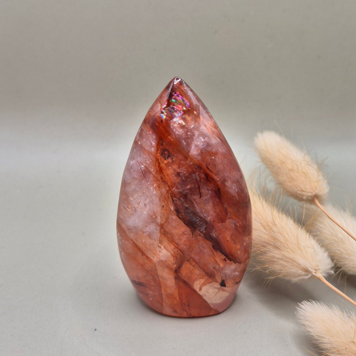 Edelsteen Fire Quartz Flame 7-9Cm