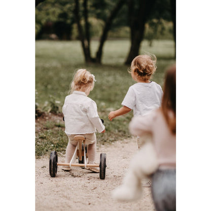 Kinderfeets 2-In-1 Houten Loopfiets & Driewieler Tiny Tot Plus - Wit