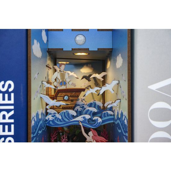 Tonecheer, Diy Book Nook, The Little Mermaid Bookend, Tq112, 18,2X8X24,5Cm