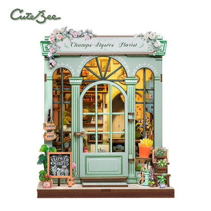 Cutebee, 3D Diy Huisje, Champs-Élysées Florist, Cwgc201,16X15,5X18Cm