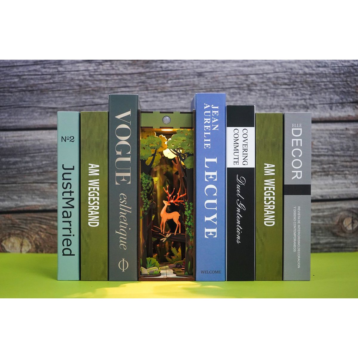 Tonecheer, Diy Book Nook, Story Of The Forest Bookend, Tq106, 18,2X8X24,5Cm