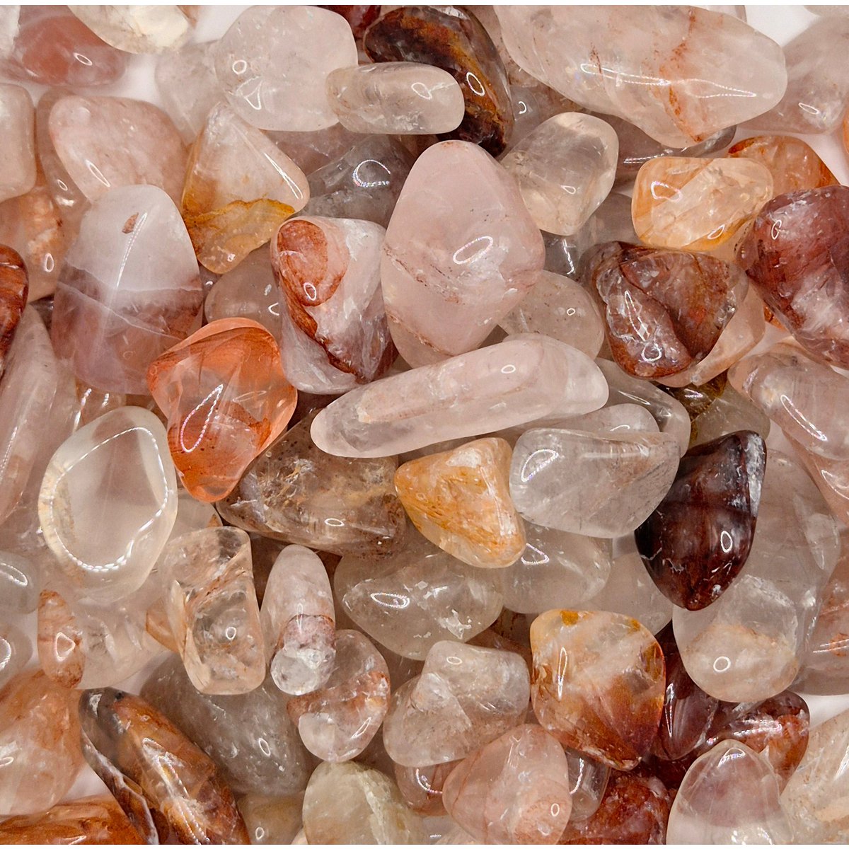 Edelsteen Fire Quartz Chips Trommelstenen 1-3Cm (100 Gram)