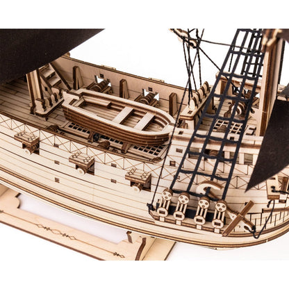 Eco Wood Art (Ewa) 3D Mechanische Houten Puzzel, Lord Of The Seas, 4424, 40X16X51,7Cm