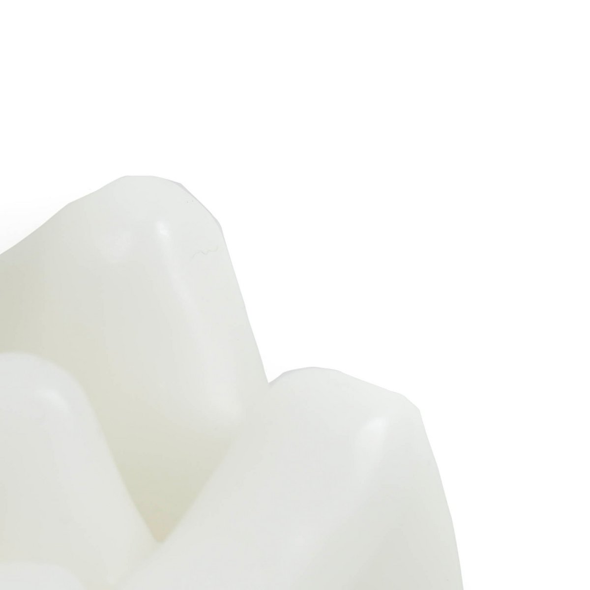 Kaarsen -Middle Vinger - Wax -Wit - 310 Gram - 10X9X17Cm