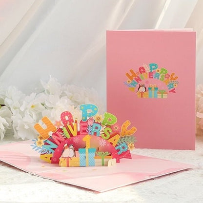 3D -Kaart - Happy Anniversary Card