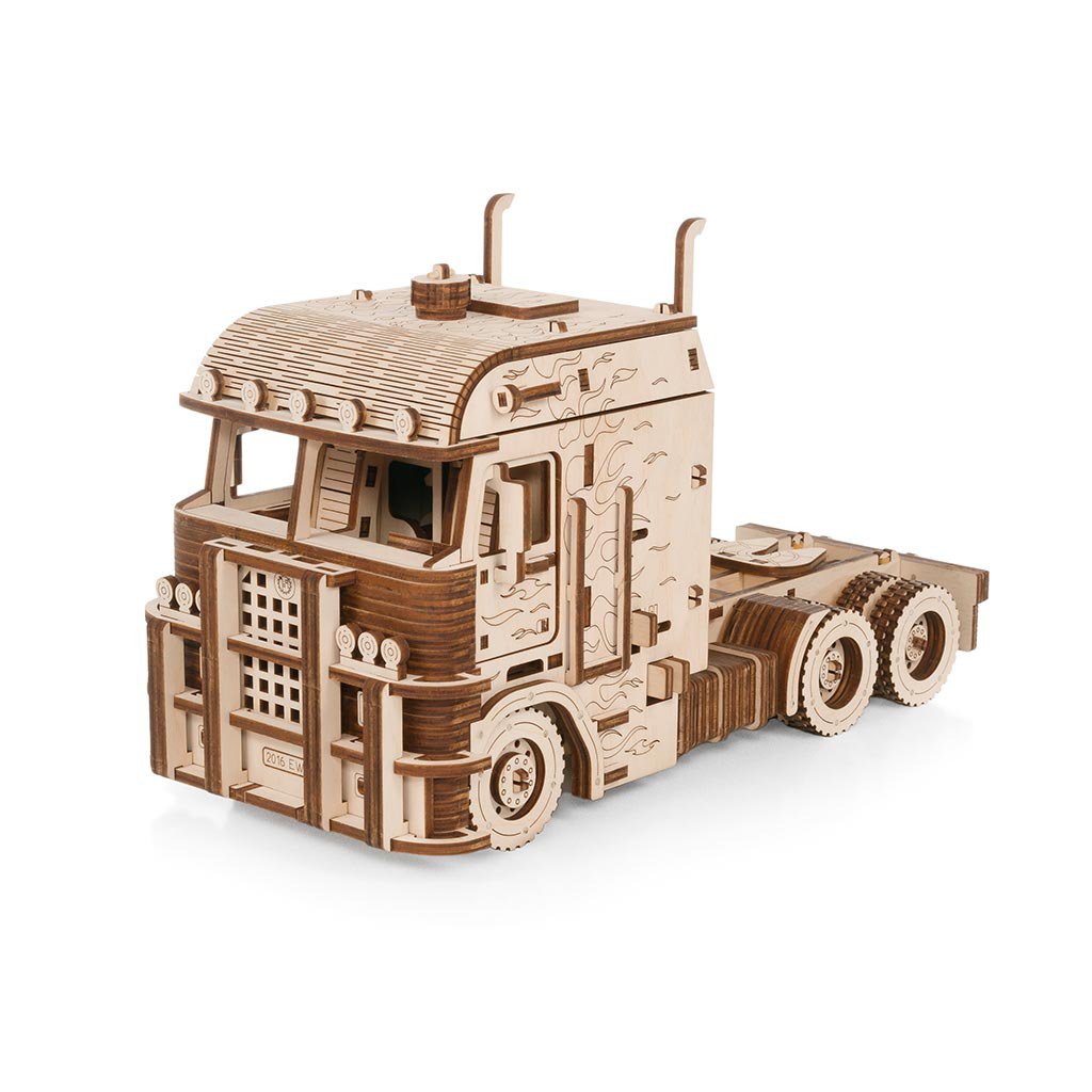 Eco Wood Art, (Ewa) 3D Houten Puzzel Truck Road King, 3236, 29,3×13,2×17,5Cm