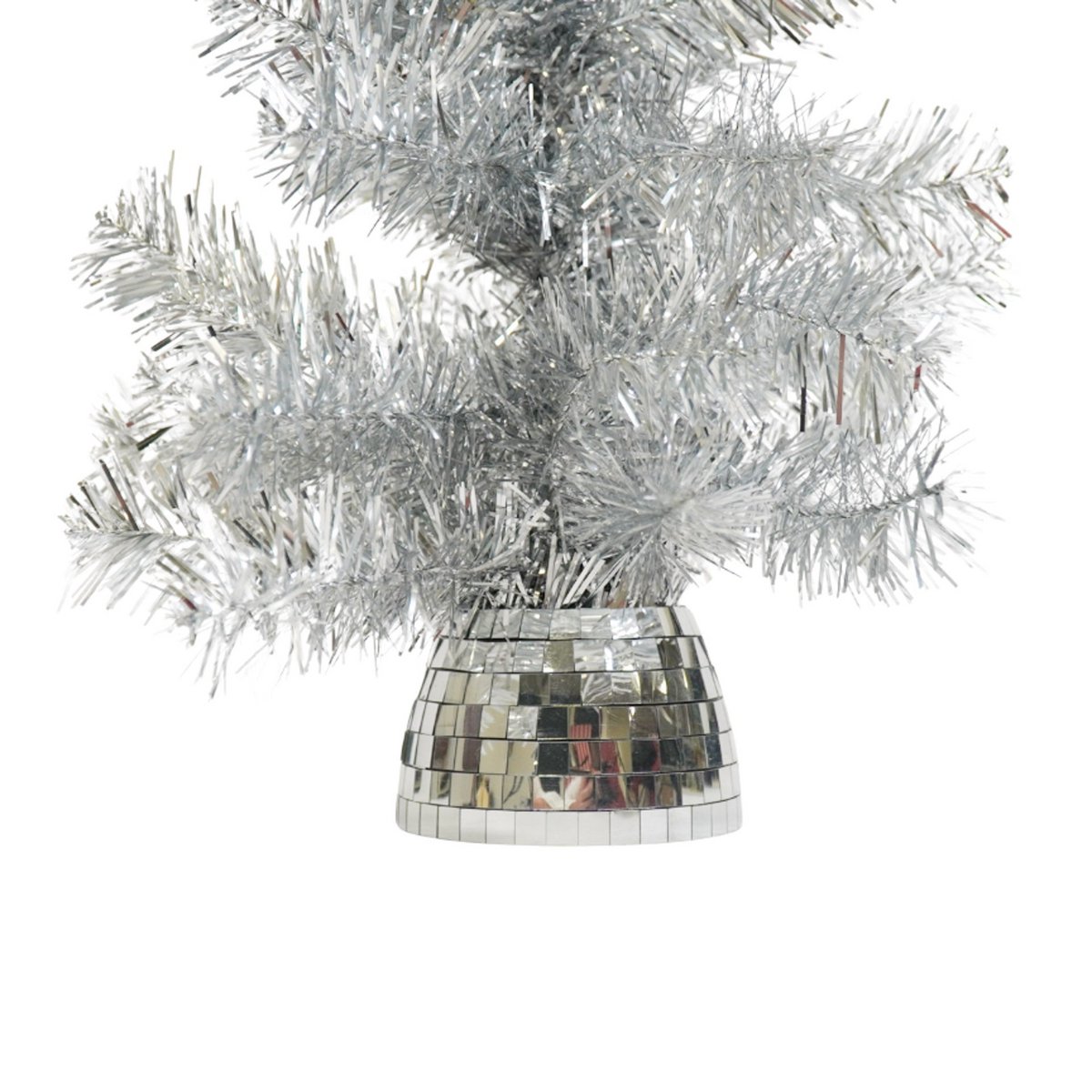 Kunstmatige Boom- Xmas Tree- Led-Licht- Batterij- Zilver -50 Cm