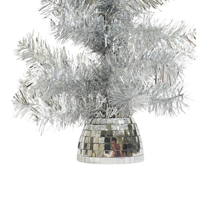 Kunstmatige Boom- Xmas Tree- Led-Licht- Batterij- Zilver -50 Cm