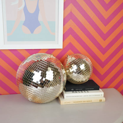 Kerstdecoratie - Kersthanger - Discobal - Schuim - Goud - 30X30X30Cm