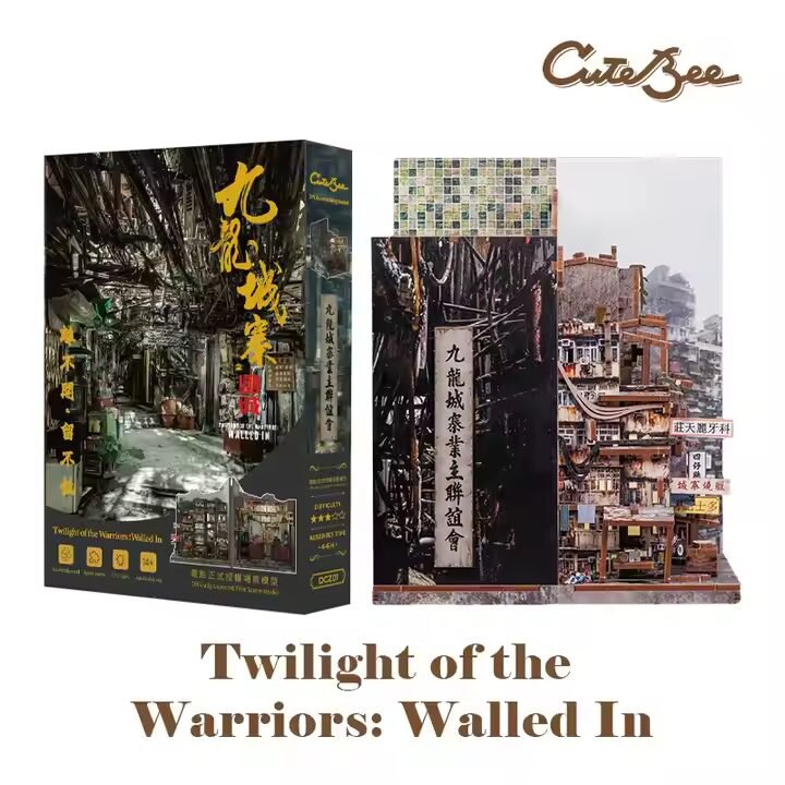 Cutebee, Diy Booknook, Twilight Of The Warriors: Walled In, Dcz01, 18X11X23Cm