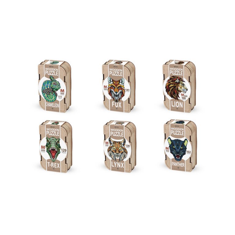 Eco Wood Art (Ewa) Houten Legpuzzel Lynx Size M, 1898, 35,3X28X0,5Cm