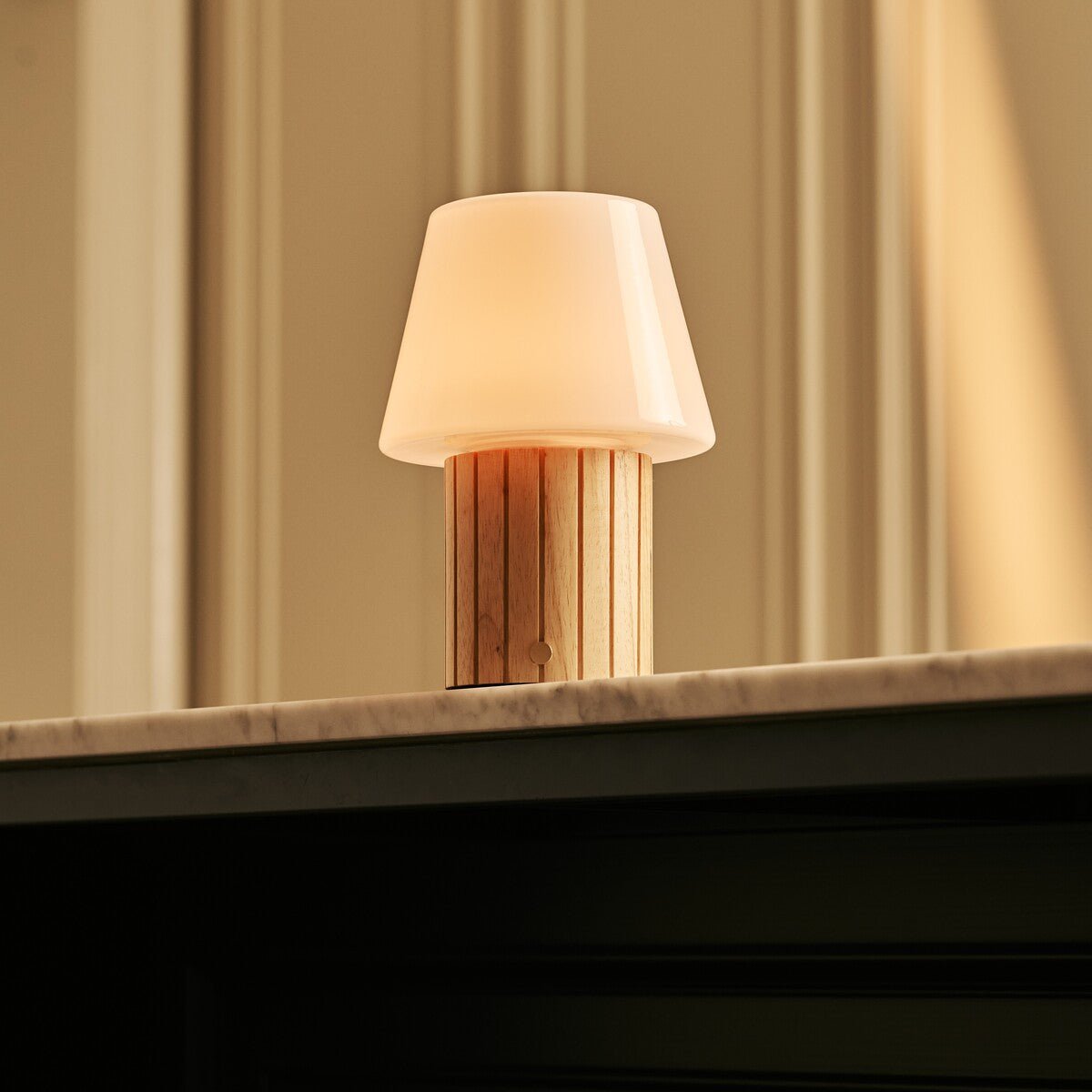 Lex Lichtbruine Oplaadbare Tafellamp