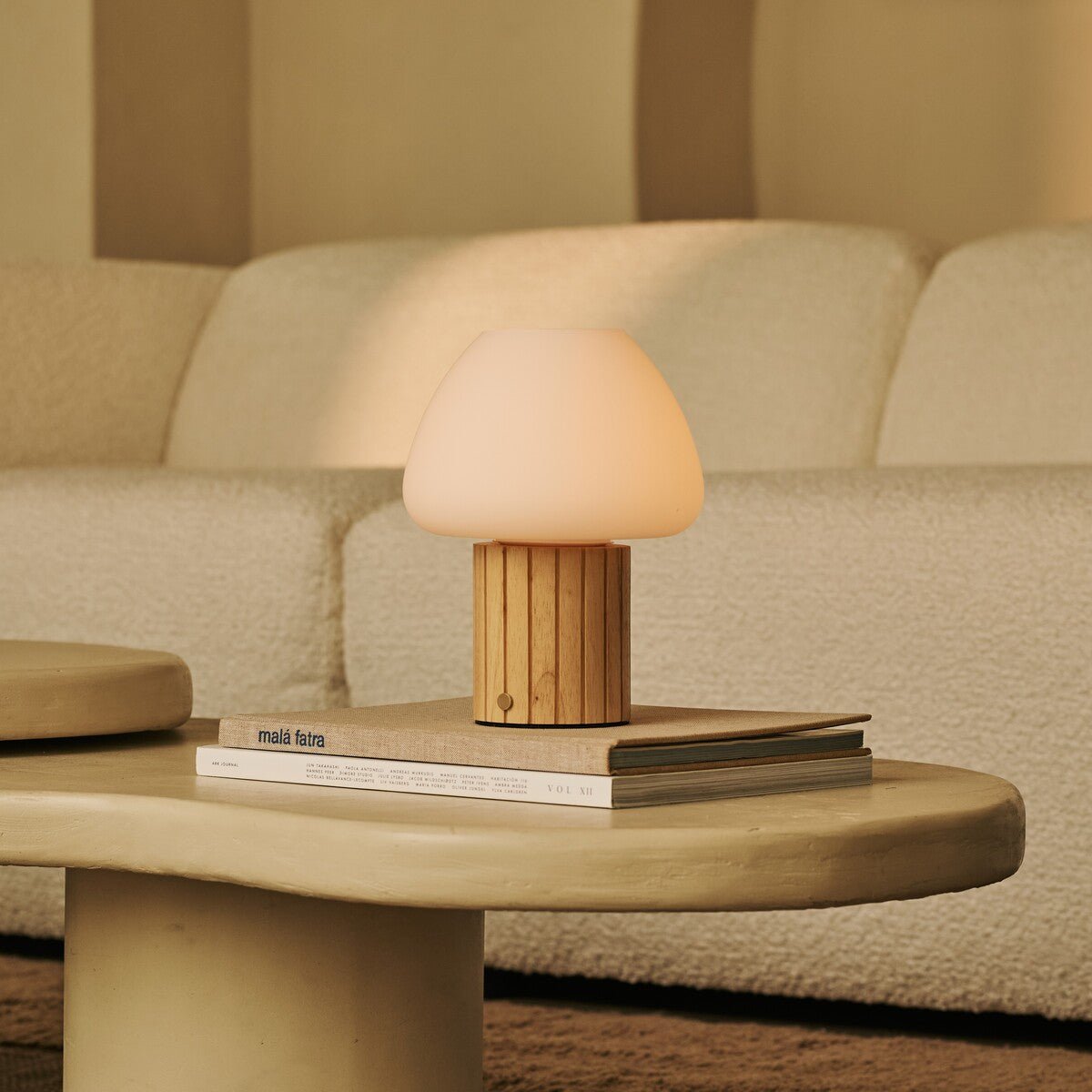 Romée Lichtbruine Oplaadbare Tafellamp