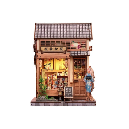 Cutebee, 3D Diy Huisje, Sakura O Kimono Shop, Cwgc223, 14X13X19Cm