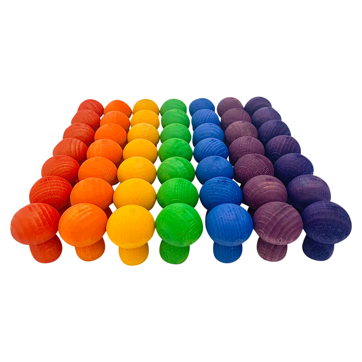Mini Rainbow Mushroom/49Pc