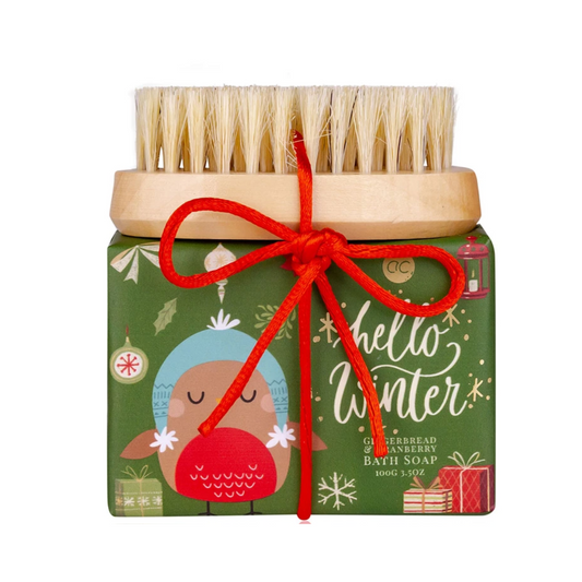 Green-Goose Bad En Nagels Giftset - Gingerbread & Cranberry