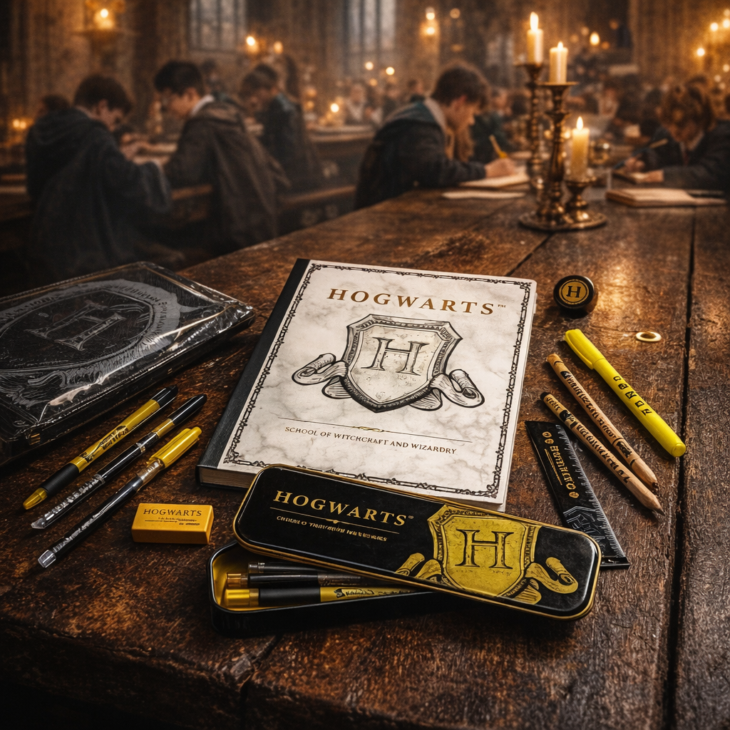 Harry Potter-Cadeauset, 11-Delige Schrijfwarenset Voor Zweinstein-Fans, Notitieboekje, Gelpen, Markeerstift, Pennenbakje, Gum En Nog Veel Meer