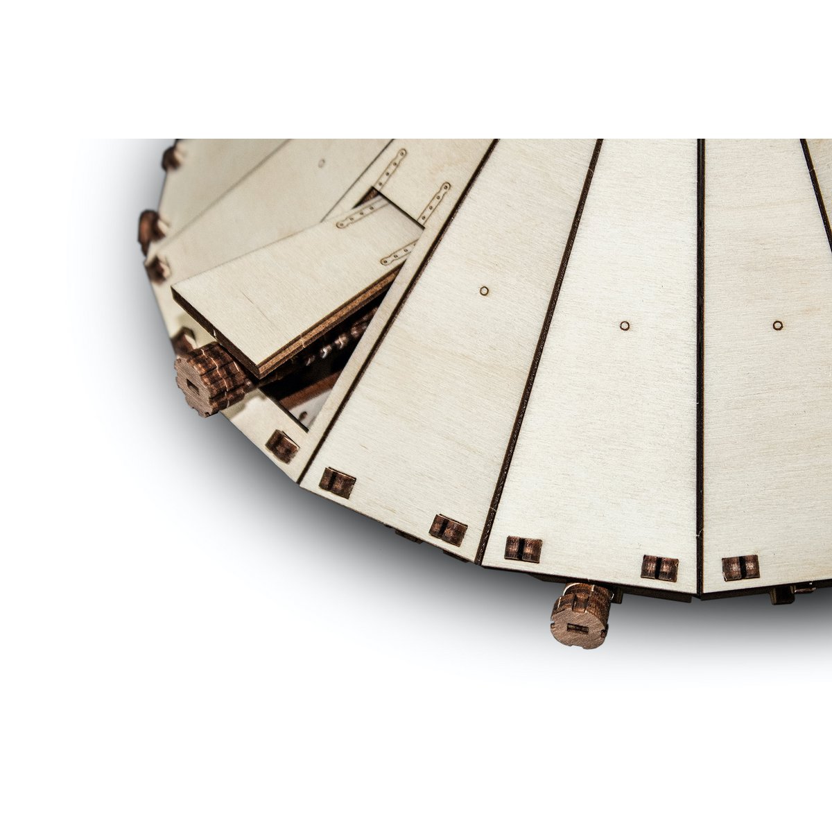 Eco Wood Art (Ewa) 3D Mechanische Puzzel, Da Vinci Tank, 716, 25,3X23,9X15,6Cm
