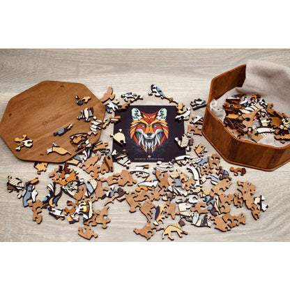 Eco Wood Art (Ewa) Houten Legpuzzel, Vos/ Fox, 1102, 31X28X0,5Cm Wooden Box