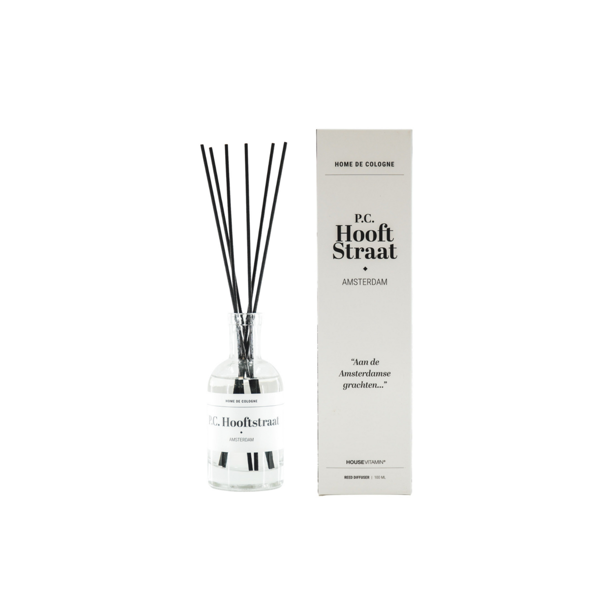 Reed Diffuser - Pc Hooftstraat Amsterdam - Patchouli - 100Ml