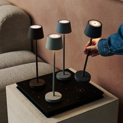 Vondel Mini Shadow Grey Rechargeable Lamp