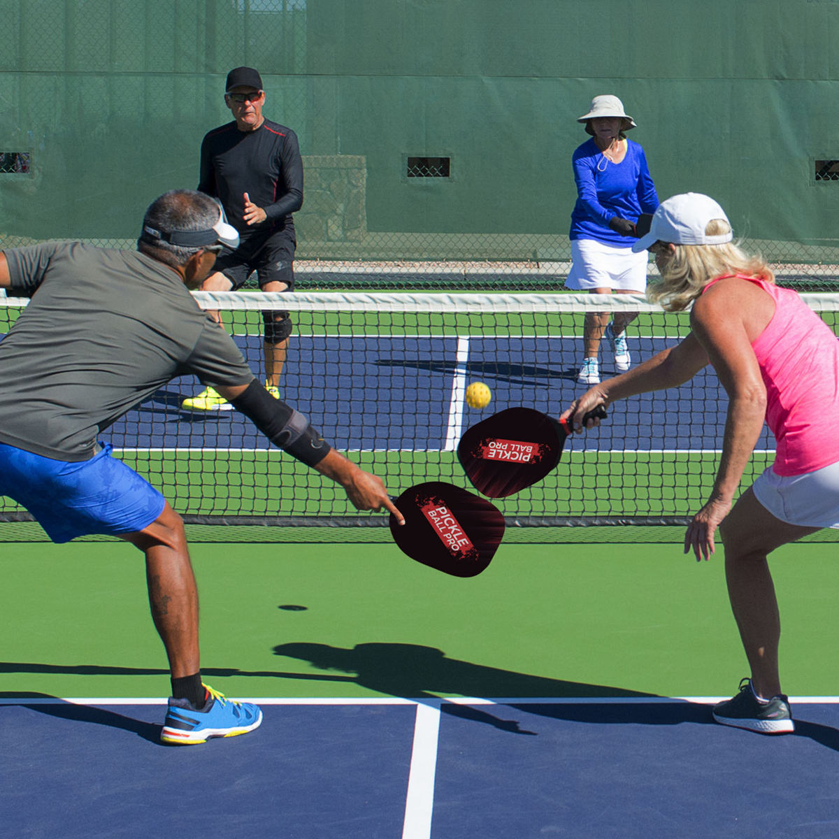Pickleballset - Met 2 Rackets En 4 Ballen