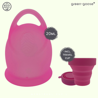 Siliconen Menstruatie Cup Met Houder / Sterilisator
