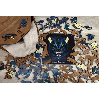 Eco Wood Art (Ewa) Houten Legpuzzel Panter/ Panther, 1096, 31,1X28X0,5Cm Wooden Box