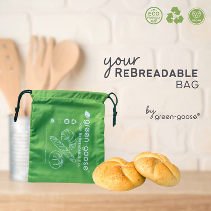 Green-Goose Herbruikbare Rpet Broodjeszakjes - 2 Stuks - 25X20Cm