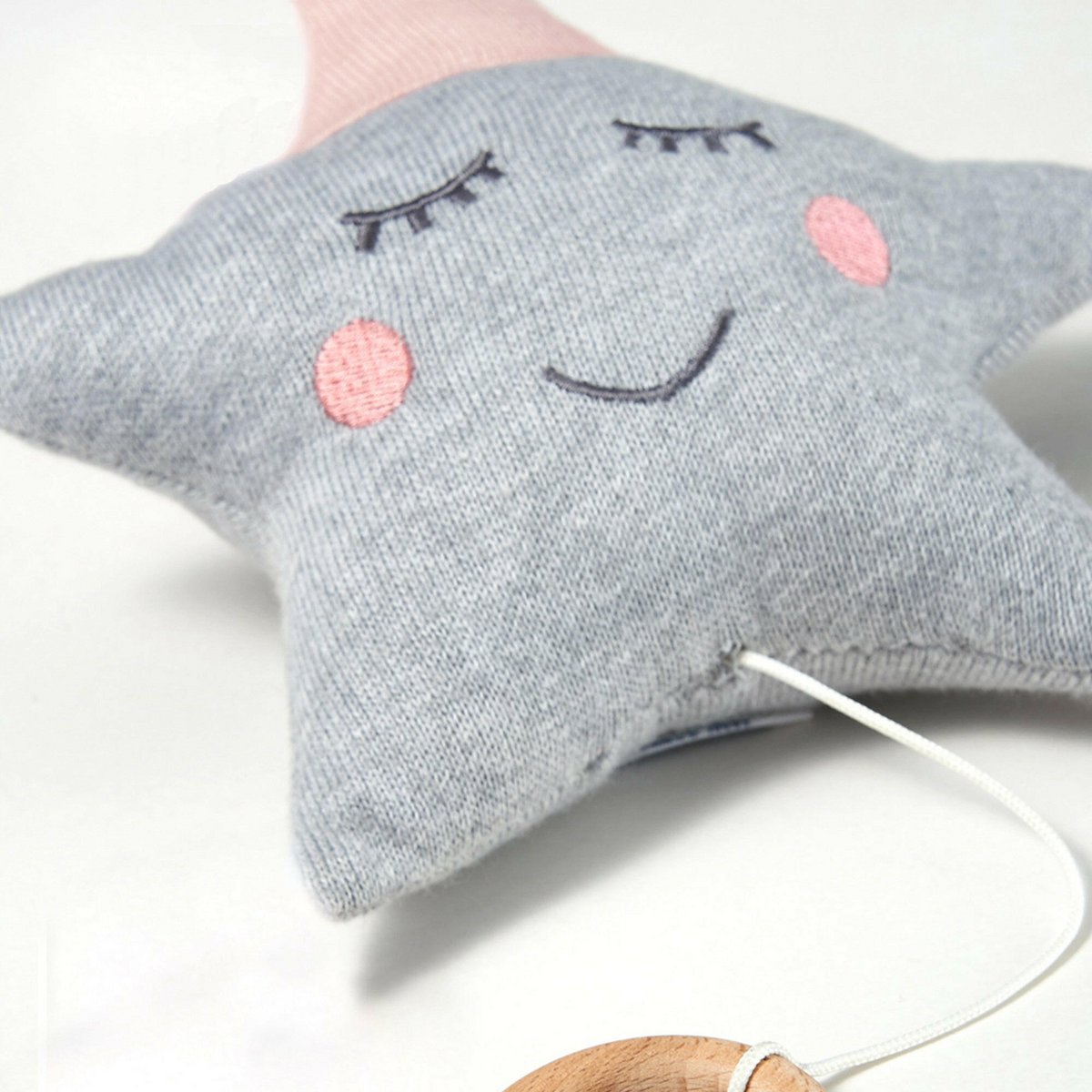 Babyset "Star" Muziekdoos + Rammelaar Roze