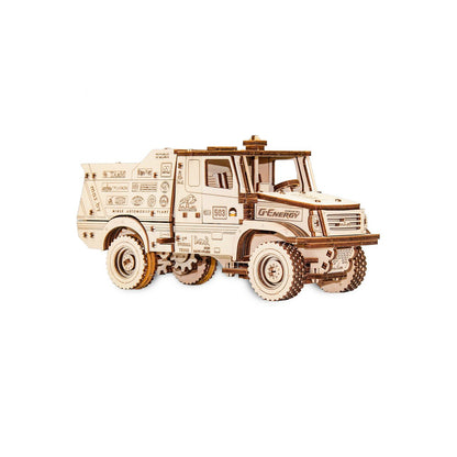 Eco Wood Art (Ewa) 3D Mechanische Puzzel Maz-6440Rr, 969, 24X9X11,7Cm
