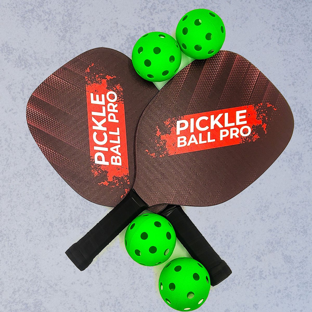 Pickleballset - Met 2 Rackets En 4 Ballen