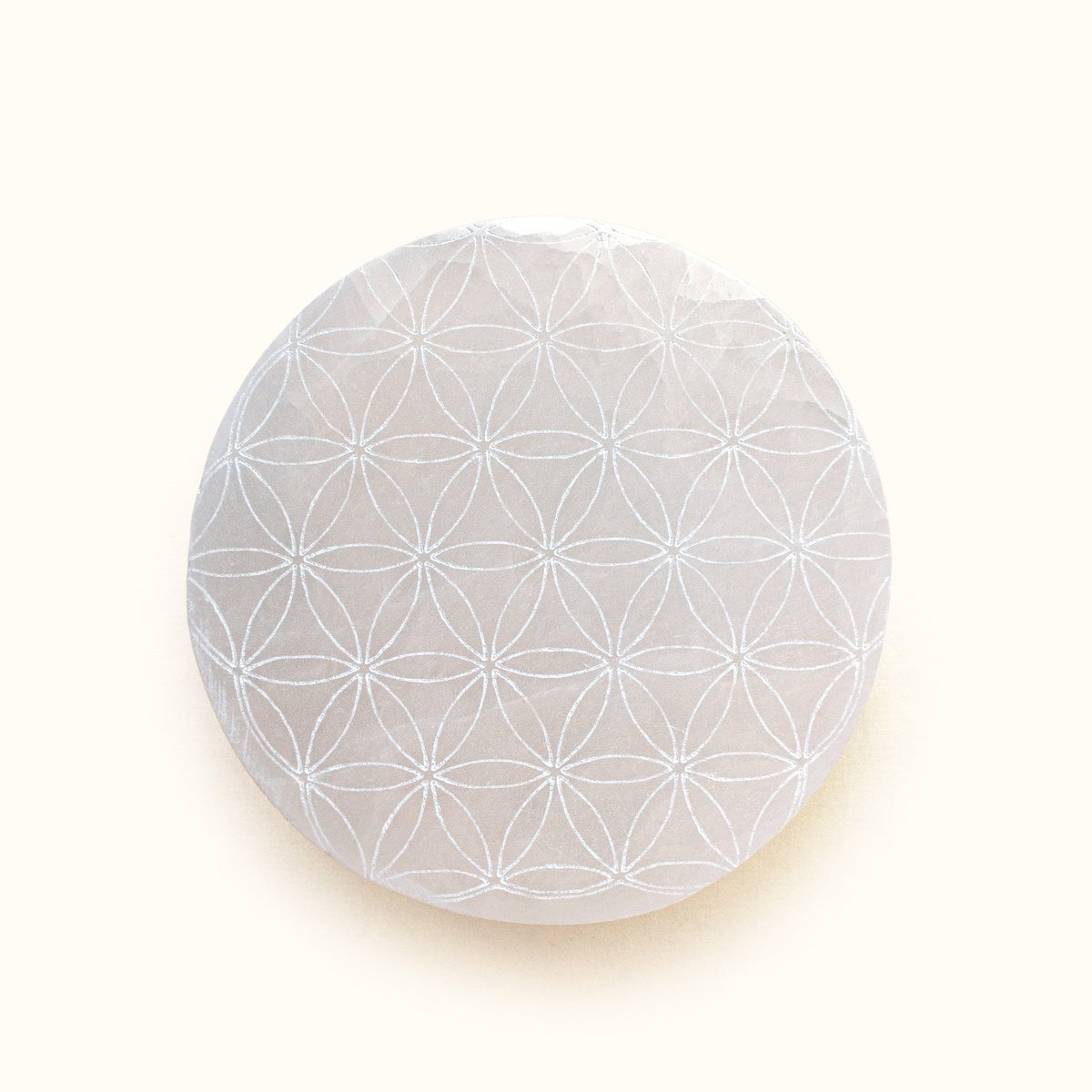 Selenite Plaatbloem Van Het Leven