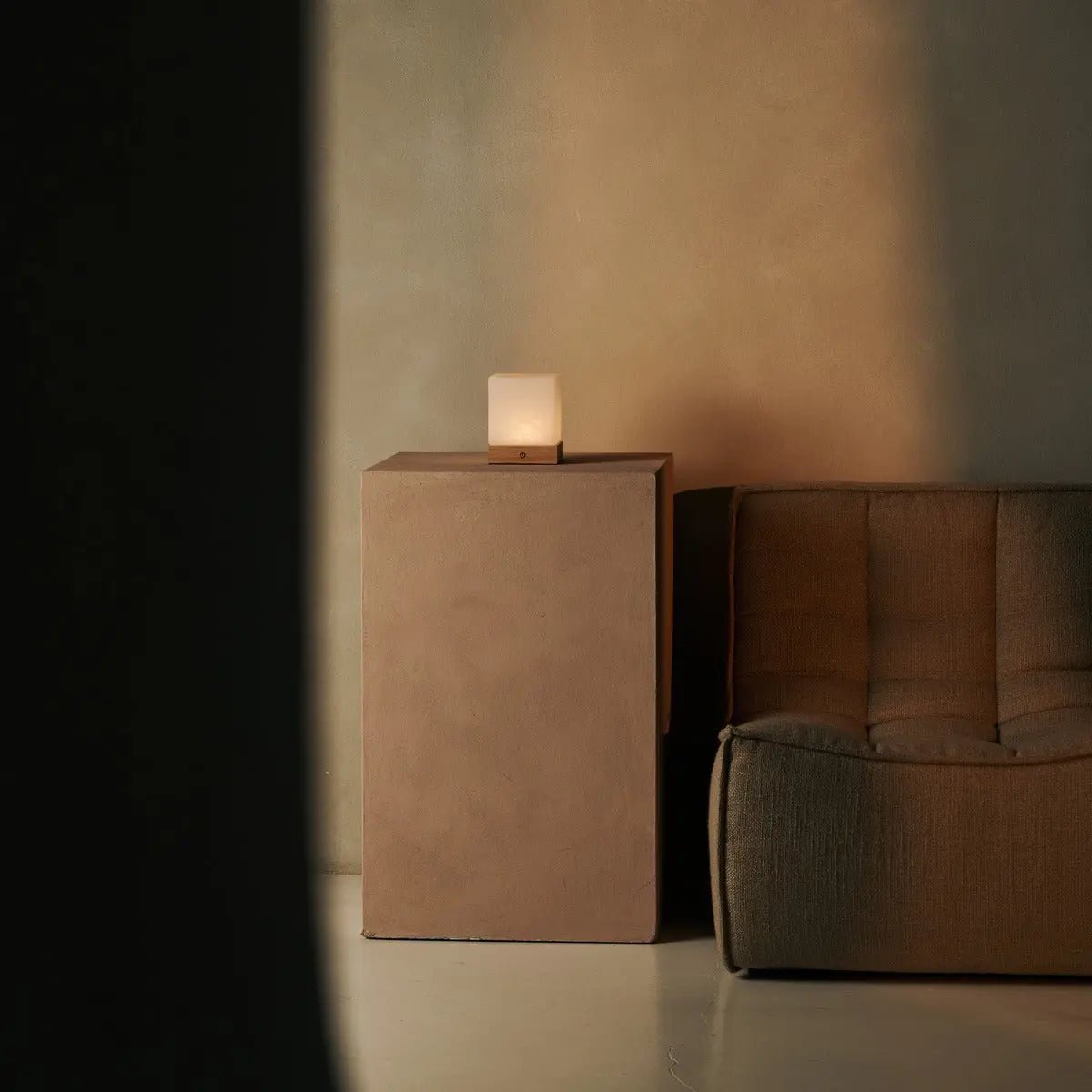 Yce Lichtbruine Oplaadbare Houten Lamp