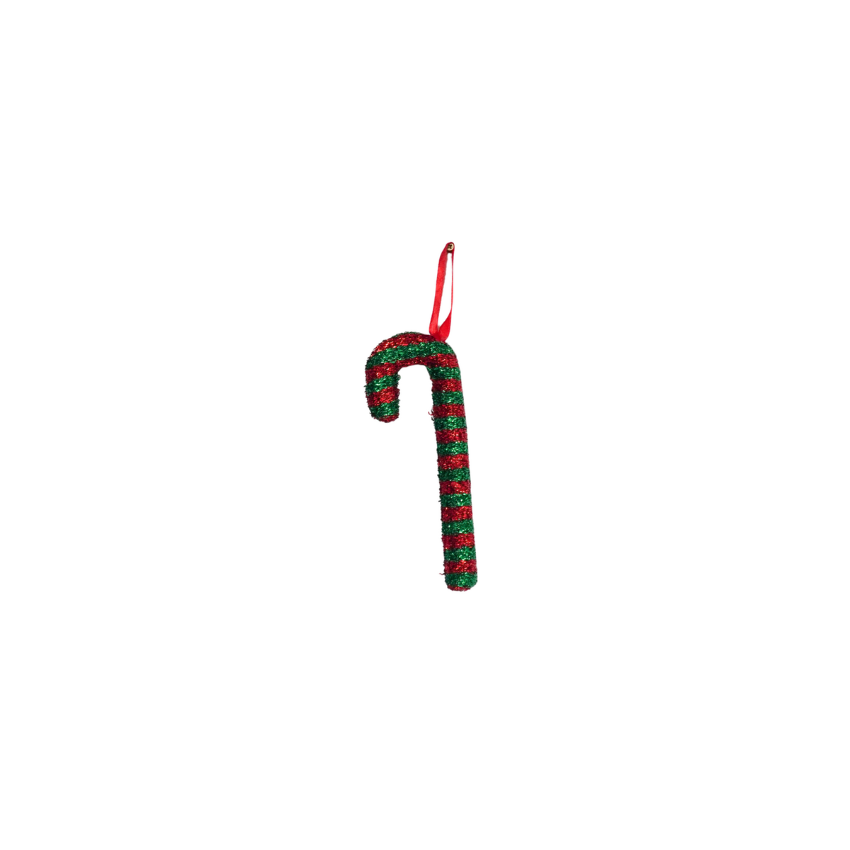Kerstdecoratie - Zuurstok - Schuim - Groen/Rood - 21Cm