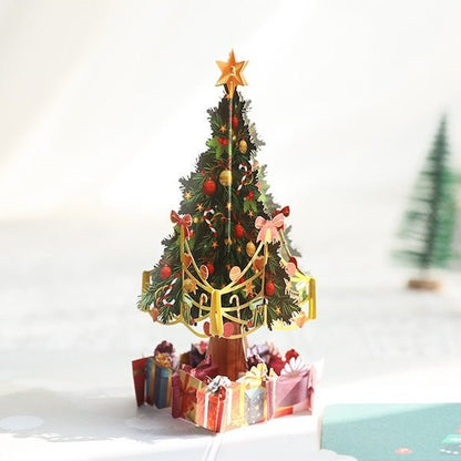 3D -Kaart - Kerstboomkaarten