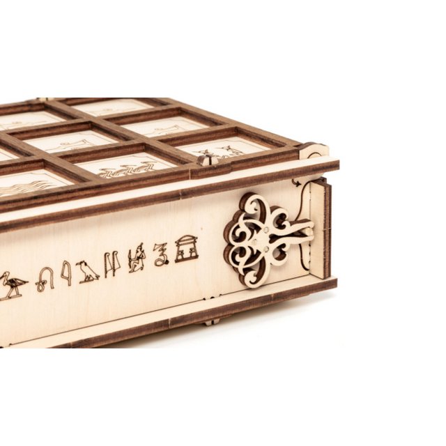 Eco Wood Art (Ewa) 2 In 1 Bordspel, Senet En Ur, 1355, 34,5X14X6Cm