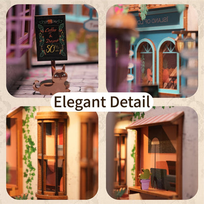 Tonecheer, Diy Book Nook, Island Of Love, Tq105, 18,2X8X24,5Cm