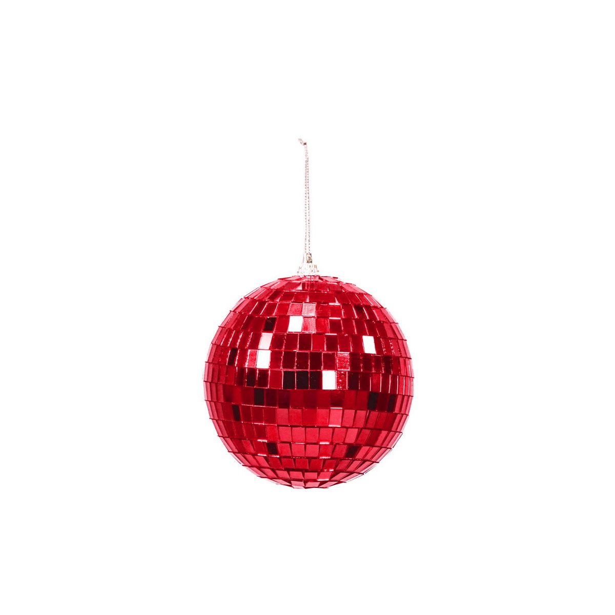 Kerstversiering - Kersthanger - Discobal - Schuim - Rood - 15X15X15Cm