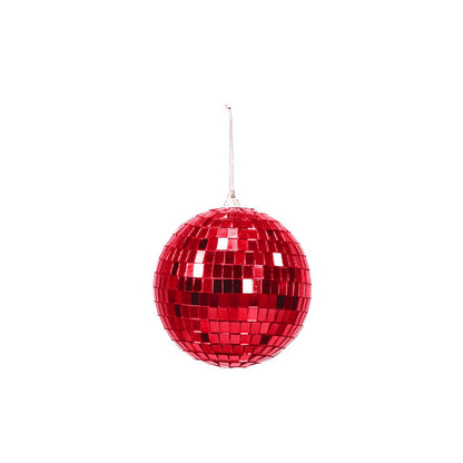 Kerstversiering - Kersthanger - Discobal - Schuim - Rood - 15X15X15Cm